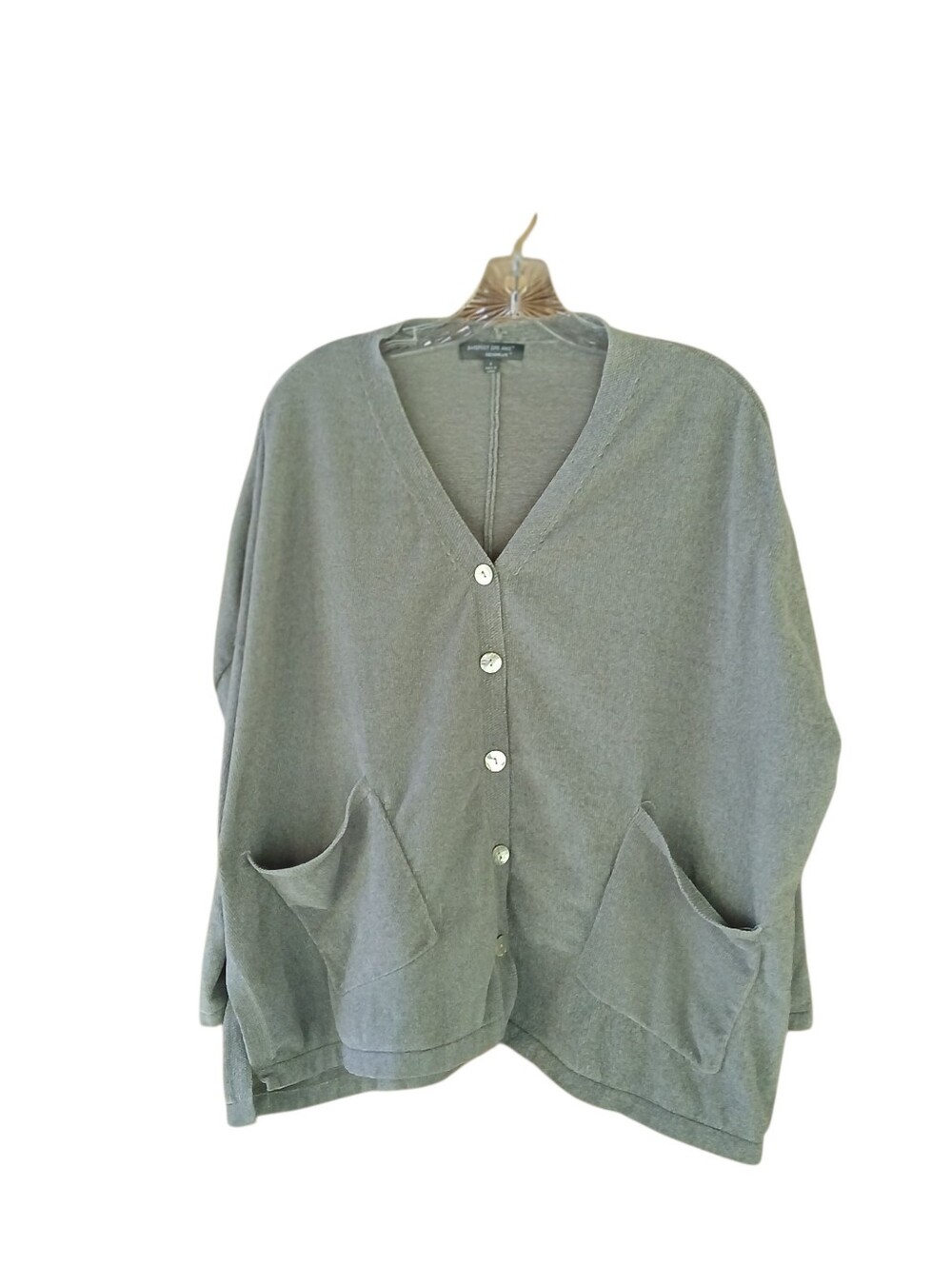 Barefoot Dreams Gray Oversized Cozy Chic Lite Cardigan Small